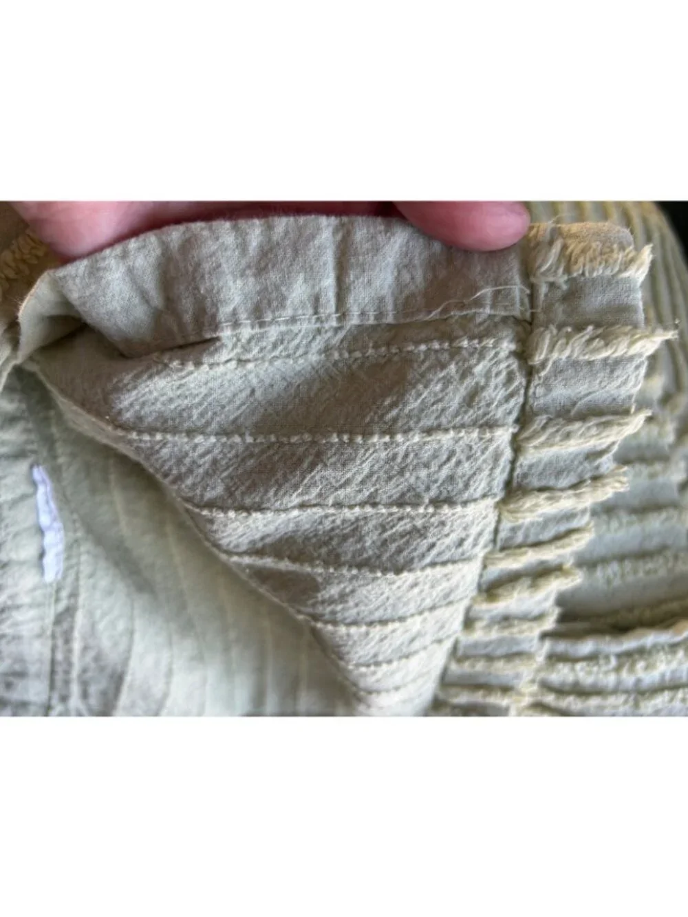 Tufted Chenille Sage Green 100% Cotton Bedspread Made in India Twin 110